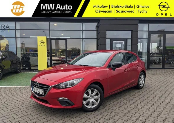 mazda 3 śląskie Mazda 3 cena 46900 przebieg: 107135, rok produkcji 2015 z Stryków